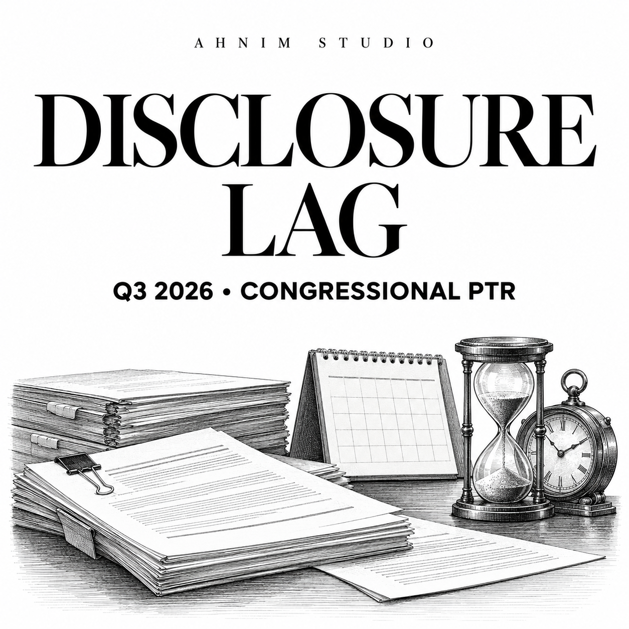 Q3 2026 House PTR Filing Lag: Pelosi and Gottheimer Medians Were 28 and 27 Days